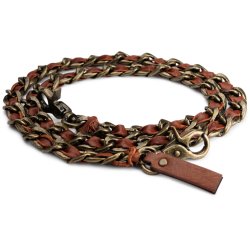 Muud Caja XL Skulderrem - Lder, 119 cm, Rich Brown