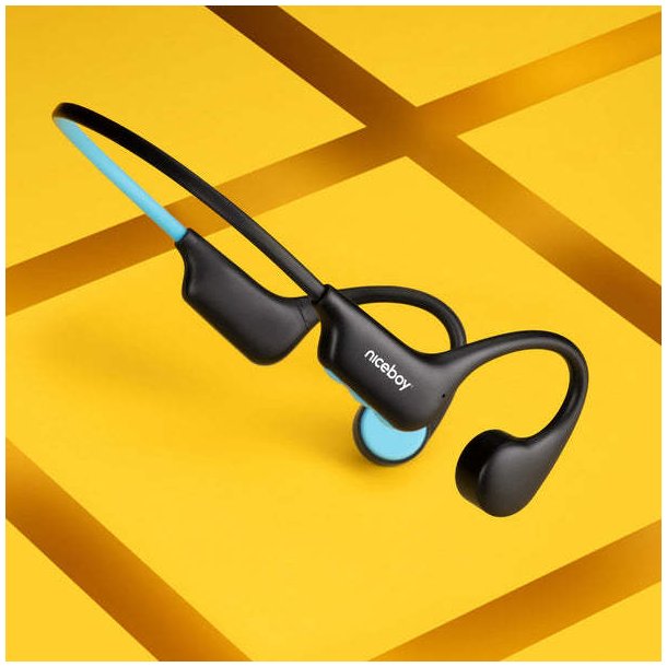 Niceboy HIVE Bones 3 benledande sporth&ouml;rlurar - Svart