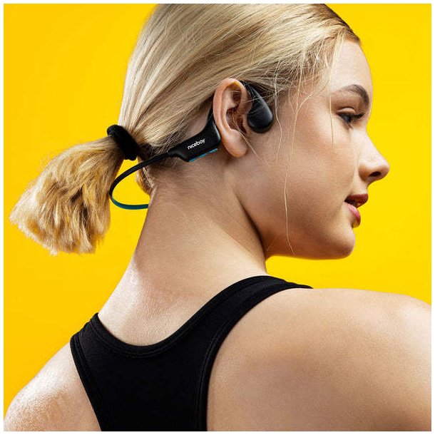 Niceboy HIVE Bones 3 benledande sporth&ouml;rlurar - Svart