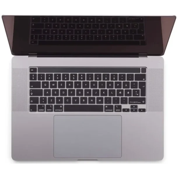 Philbert Tangentbordsskydd f&ouml;r MacBook 13"/13" Pro &amp; 16" (2022 Nordisk) - Svart