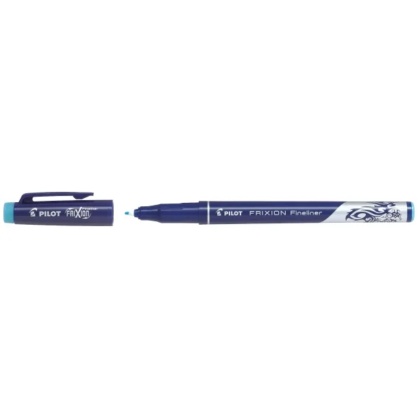 Pilot Frixion Fineliner 1,3 Udviskbar Kuglepen, 12 stk, Lysebl