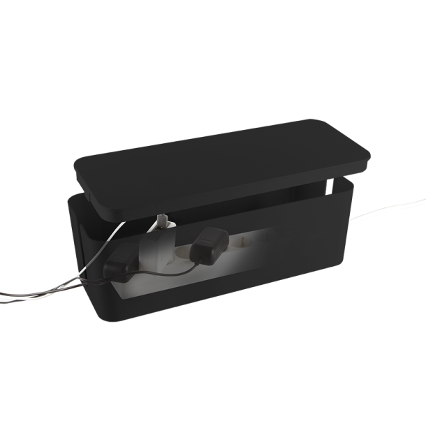 Kabelskydd - 40,5 x 15,5 x 13,5 cm, svart (stor)