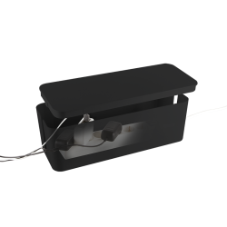 Kabelskydd 23,5 x 11,5 x 12 cm, svart (liten)