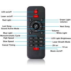 Stjernehimmel projektor - med Bluetooth