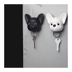Qualy Frenchy Dog Key Holder, Hvid