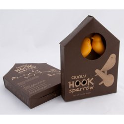 Qualy design Fugl Knager - st  2 (Hvid/Grn)