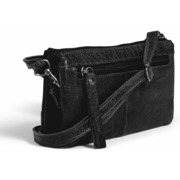 Muud Riga Clutch - Lder, Sort