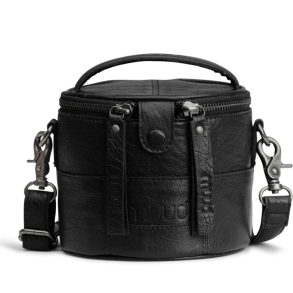 Muud Saturn Mini Taske - Lder, Sort