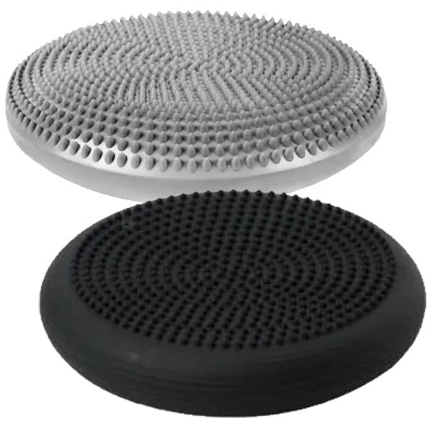 Siddepude, dia. 34 cm - 2 pak, sort/grå