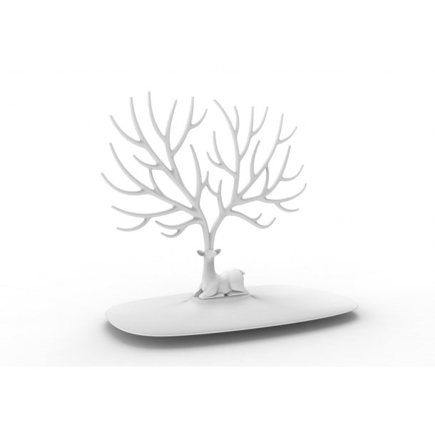 Qualy design My Little Deer Smykketr (Hvid)