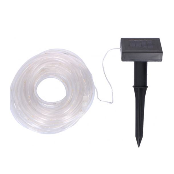 Grundig solcelle lyskde med 100 LED, 10 m