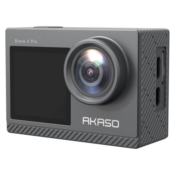 AKASO Brave 4 Pro Action Kamera - 4K/30fps, 20MP, Dobbeltskrm