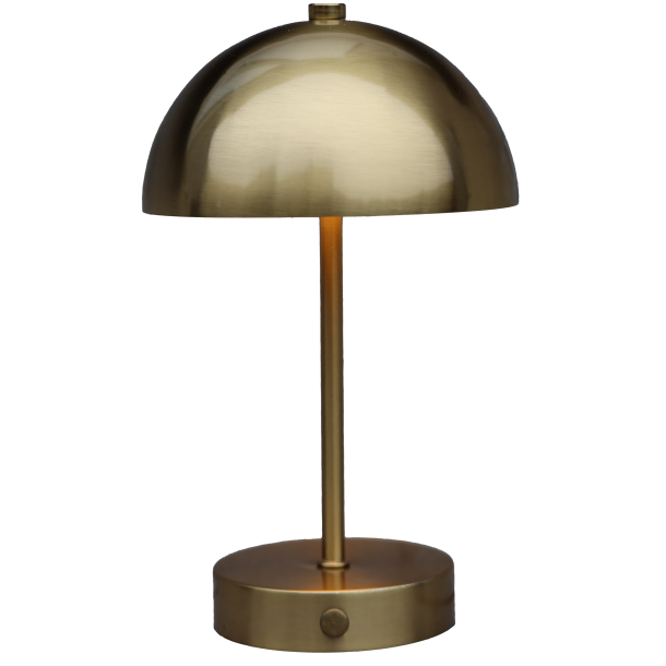 LED bordlampe m. touch, messing