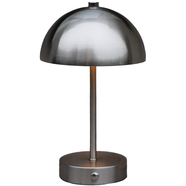 LED bordlampe m. touch, brstet stl