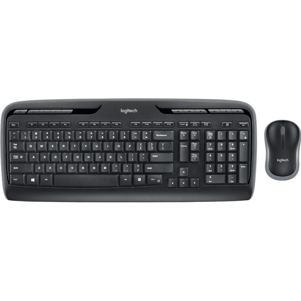 Logitech MK330 Trådløst Desktop-Set - Sort