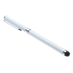 Stylus Touch pen 2-i-1, hvid