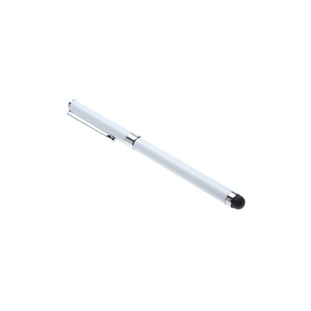 Stylus Touch pen 2-i-1, hvid